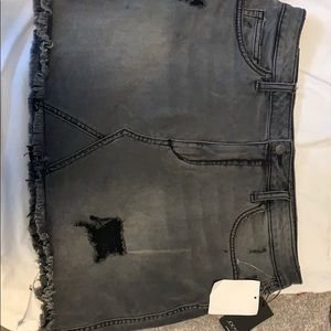 JOES DISTRESSED DENIM SKIRT